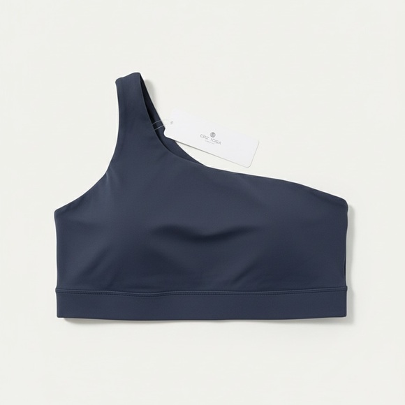 CRZ YOGA Other - NEW CRZ YOGA Butterluxe One Shoulder Sports Bras for Women Dark Green #5 Size XL